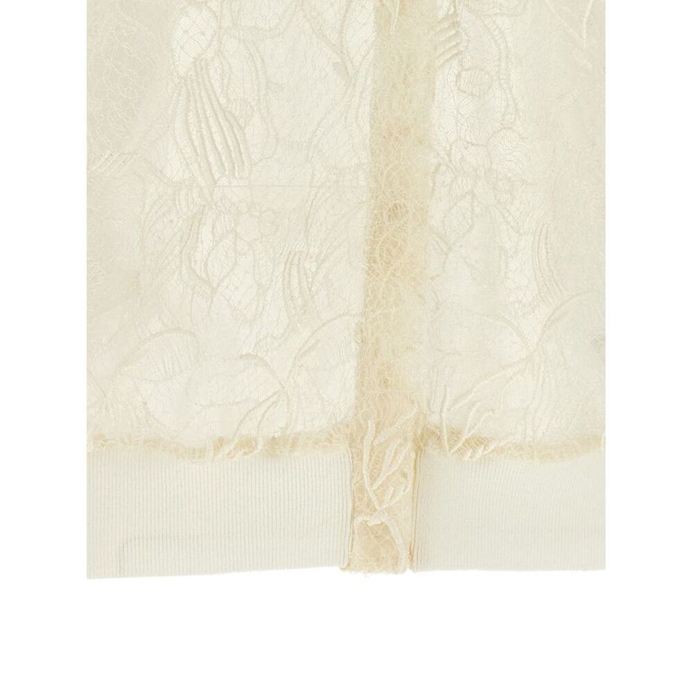 Fabiana Filippi Beige Silk Women's Cardigan - Picture 4 of 4